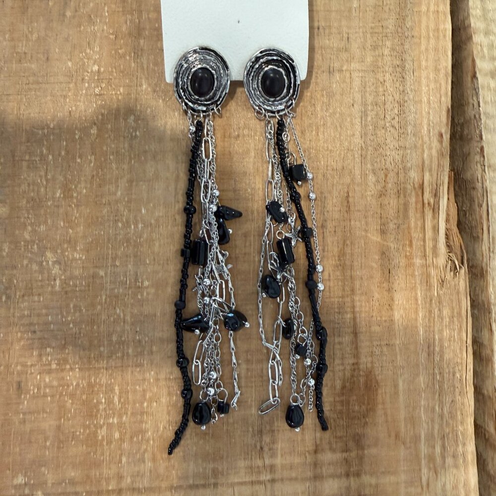 Free People Fringe Dangle Earrings NEW - Picture 3 of 6